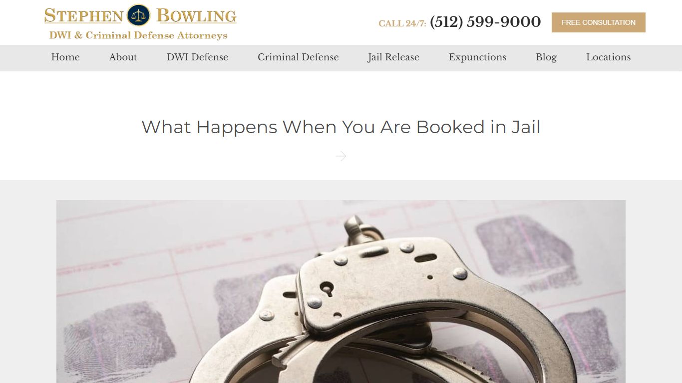 What Happens When You Are Booked in Jail - DWI Man